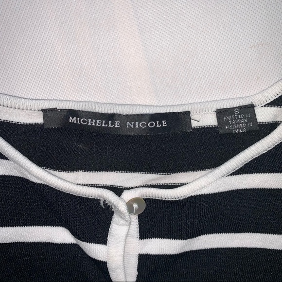 Retro Cherry Striped Y2K Ribbed Cardigan Sweater - Picture 7 of 15